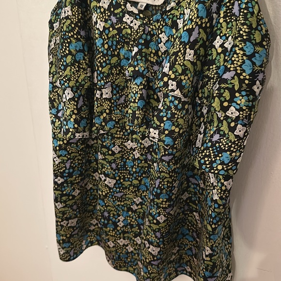 Tibi floral ruffle spaghetti tank top - Picture 2 of 5